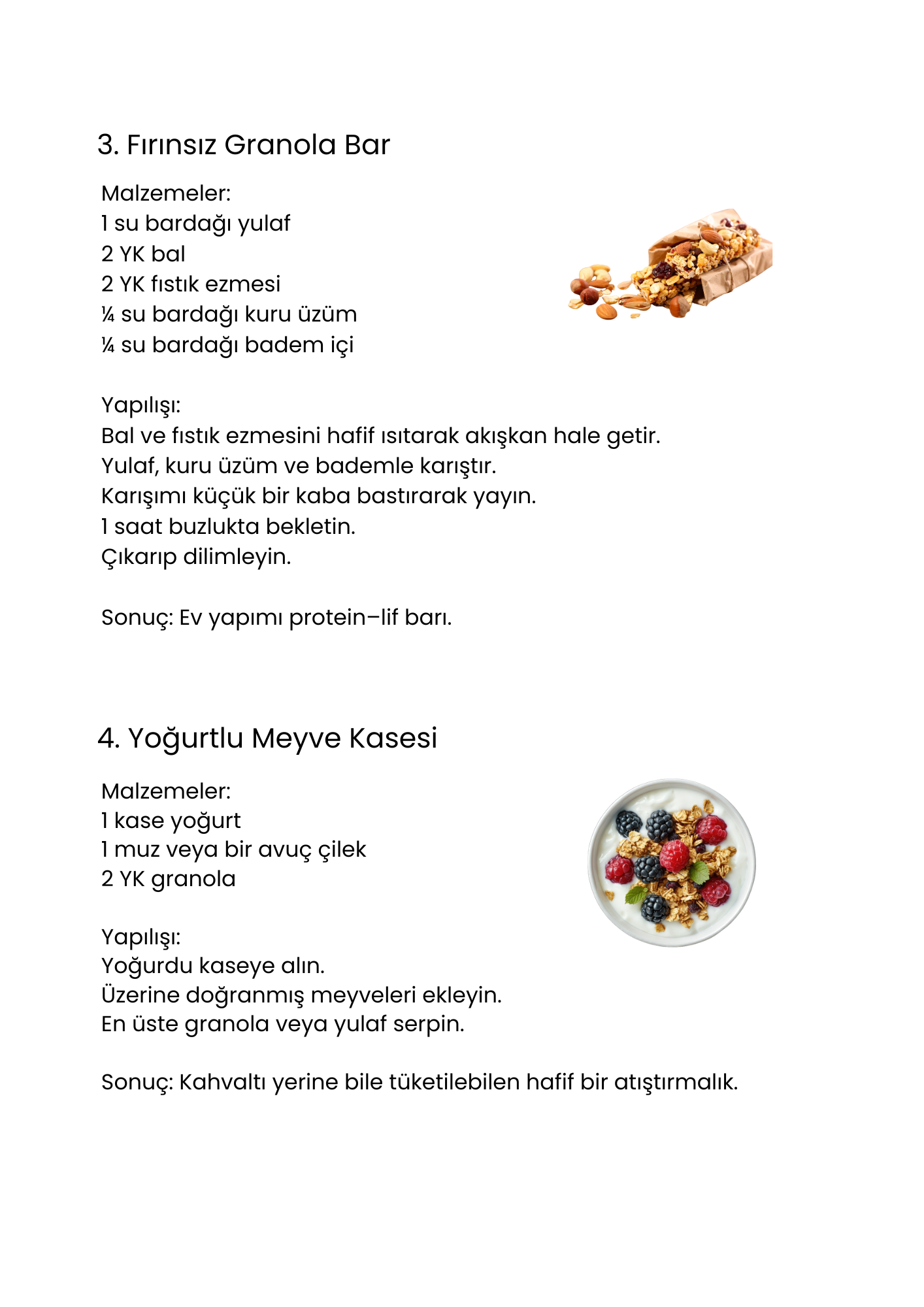 Sağlıklı Atıştırmalık Rehberi