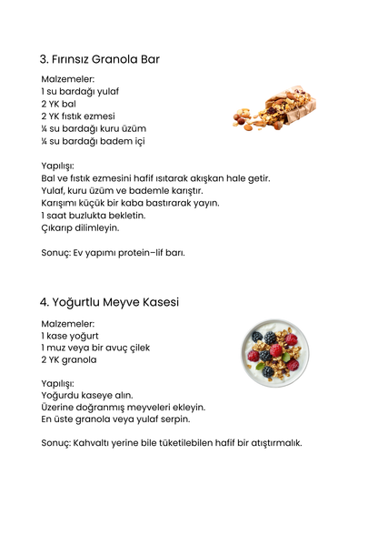 Sağlıklı Atıştırmalık Rehberi