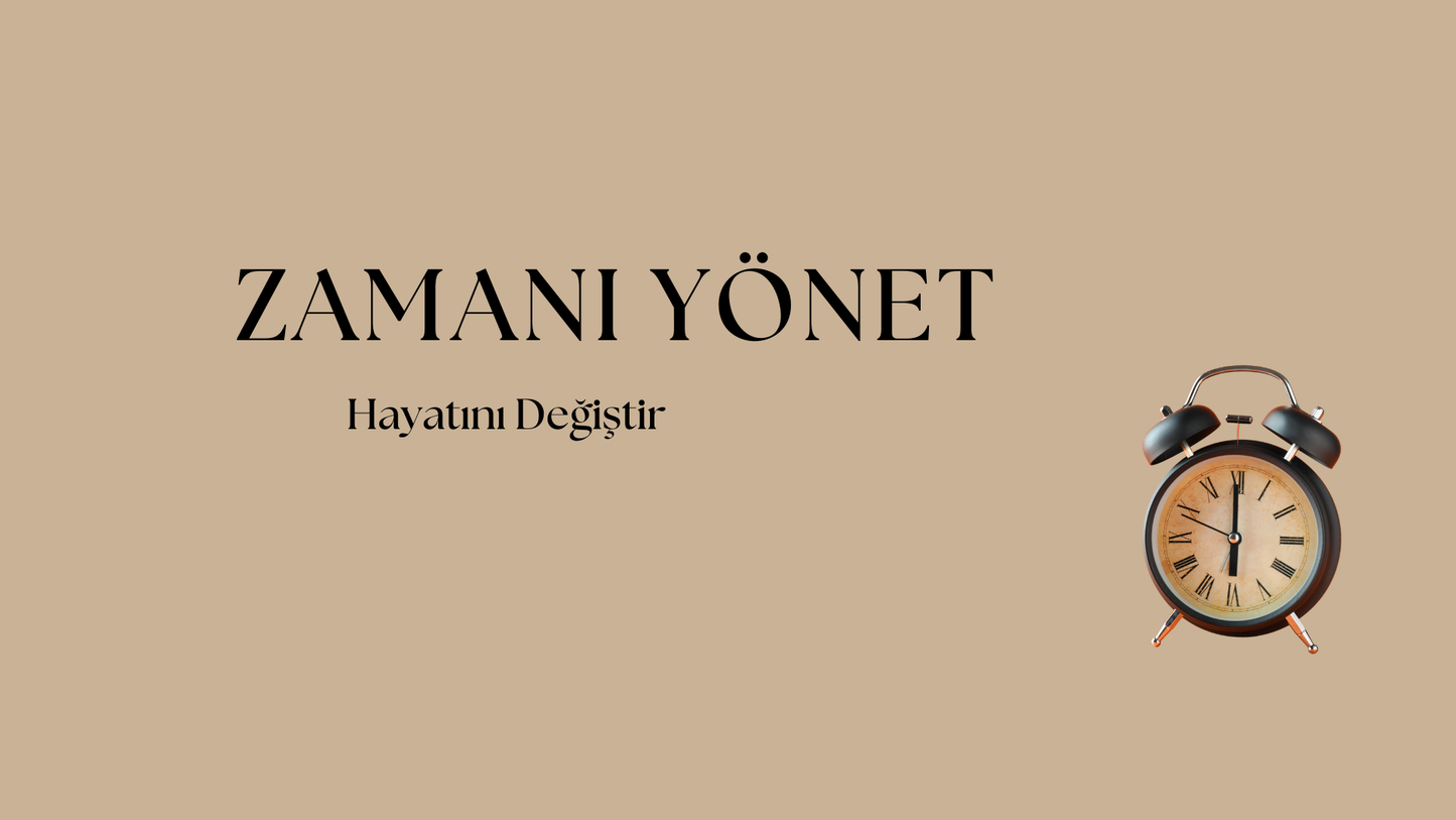 Zamanı Yönet E-kitabı